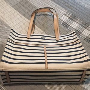Kate Spade Striped Canvas Tote